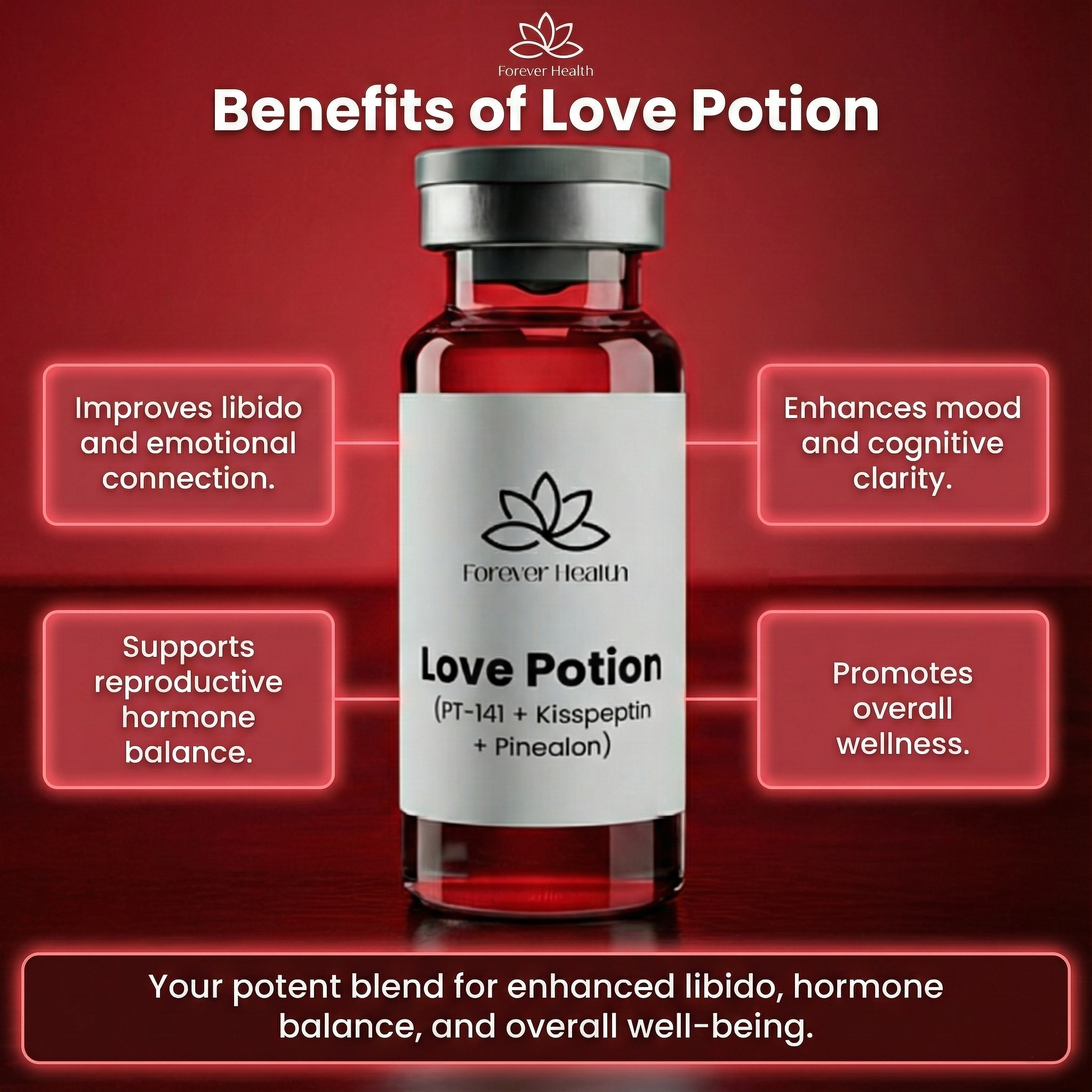 Love Potion (PT-141 + Kisspeptin + Pinealon)